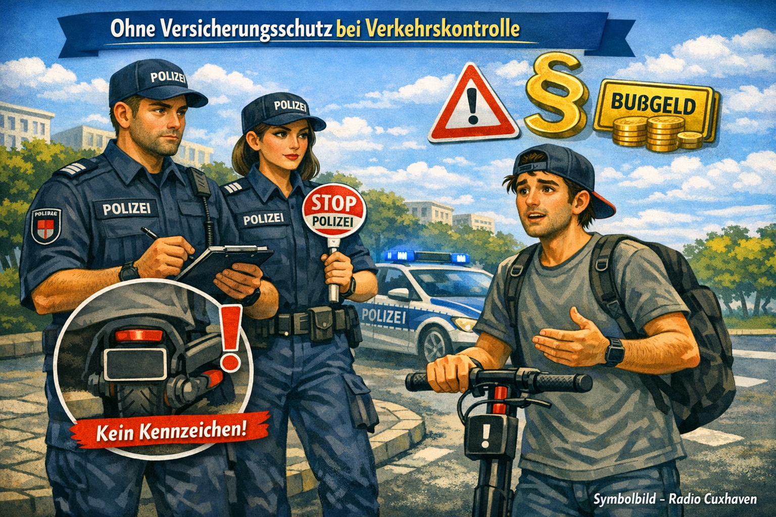 Die Beamten der Polizeiinspektion Cuxhaven stellten bei insgesamt 6 Kraftfahrzeuge fest, das diese nicht versichert waren.