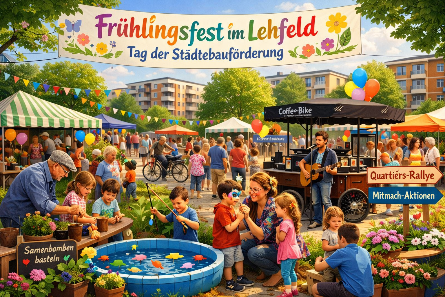 Tag der Städtebauförderung 2026: Frühlingsfest im Lehfeld - Gemeinsam feiern, entdecken und gestalten